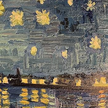 手書き油絵 ゴッホ 星月夜 絵画 インテリア 有名絵画 高精細複製名画 ゴッホ「星月夜」（4号）【ポイント5％還元中